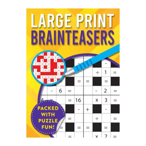 Picture of LARGE PRINT BRAINTEASER YELLOW